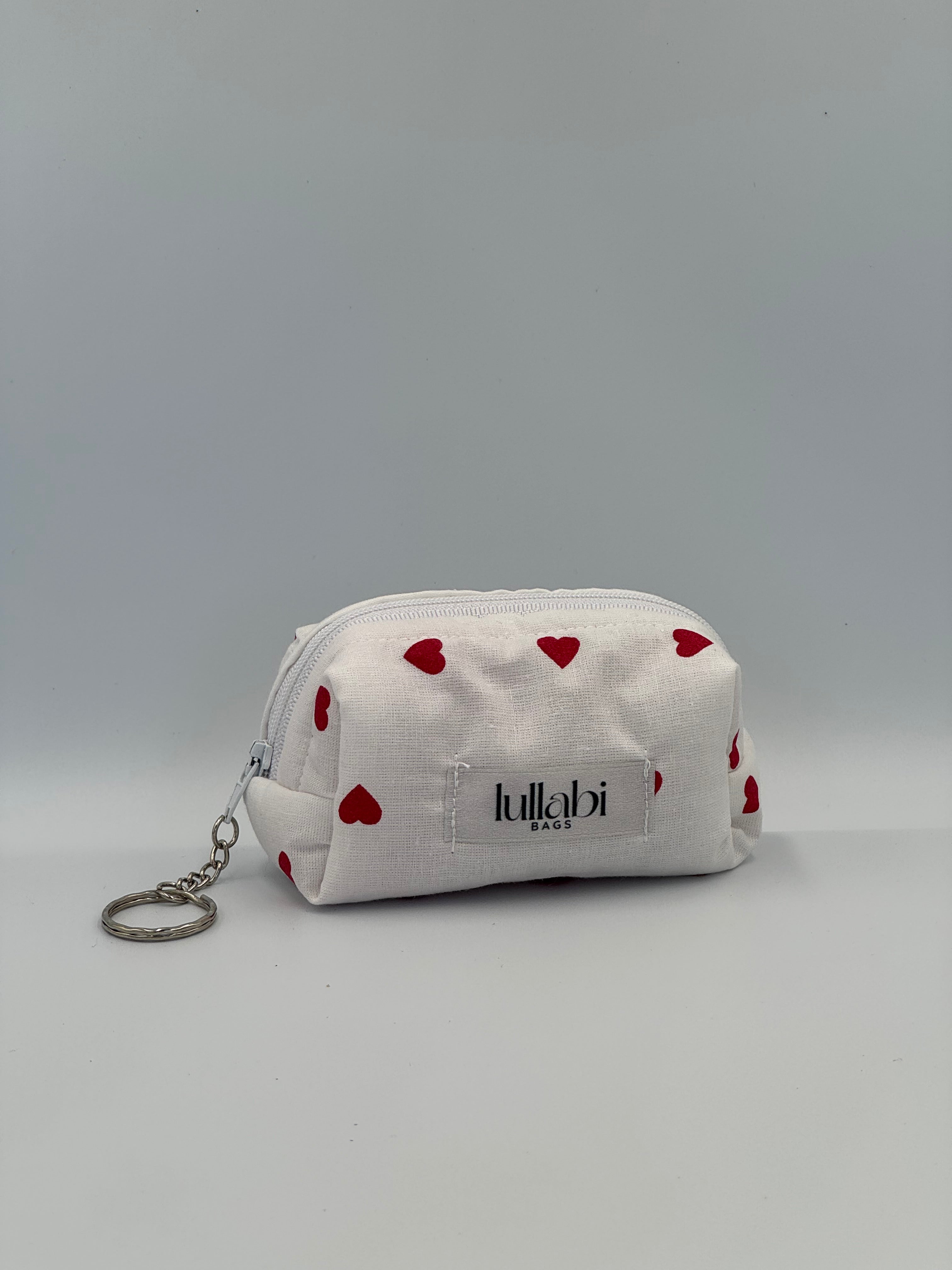Beauty Bag Red Hearts
