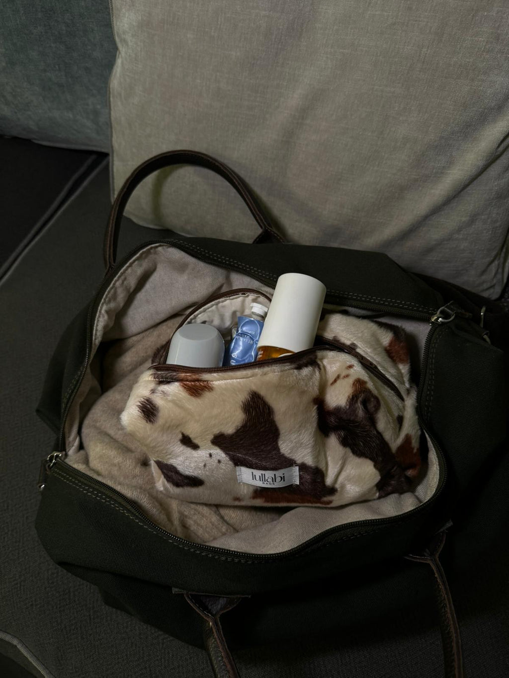 Beauty Bag Cow Print